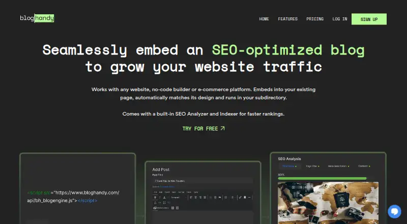 BlogHandy screenshot