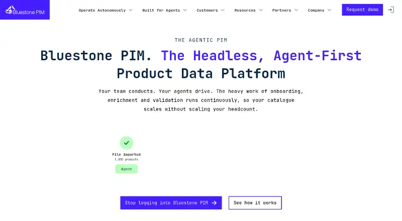 Bluestone PIM screenshot