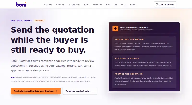 Boni Quotations screenshot