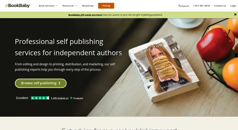 BookBaby screenshot