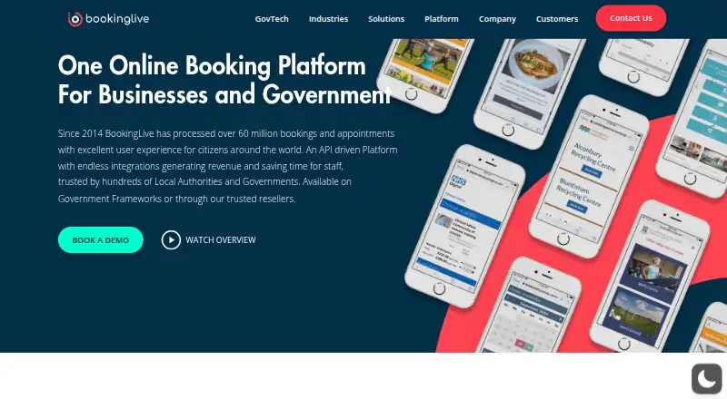BookingLive screenshot