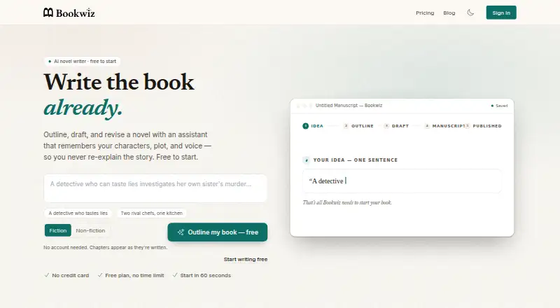 Bookwiz screenshot