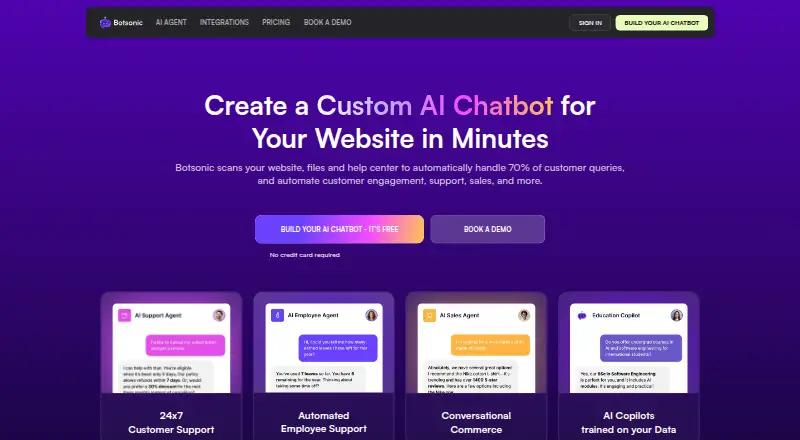 Botsonic screenshot
