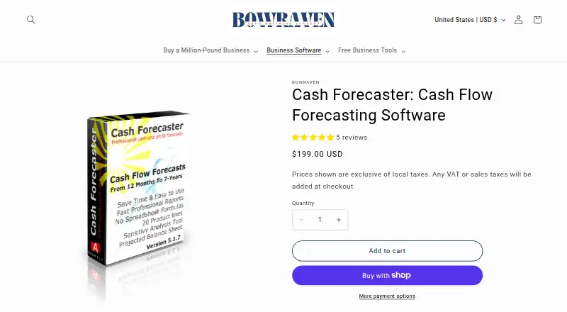 Cash Forecaster screenshot