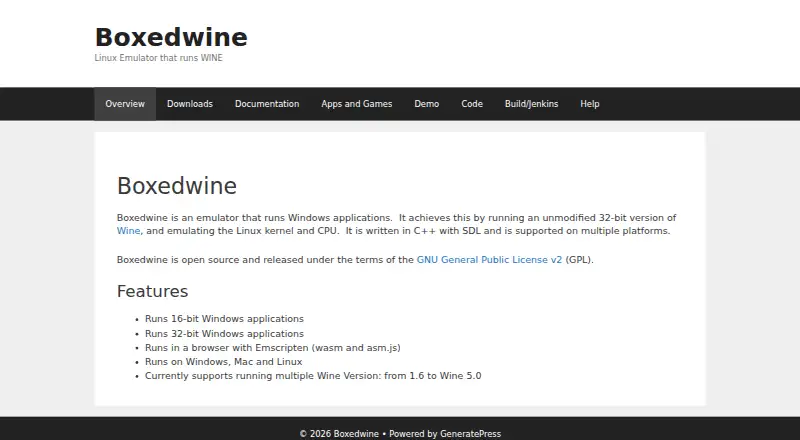 Boxedwine screenshot