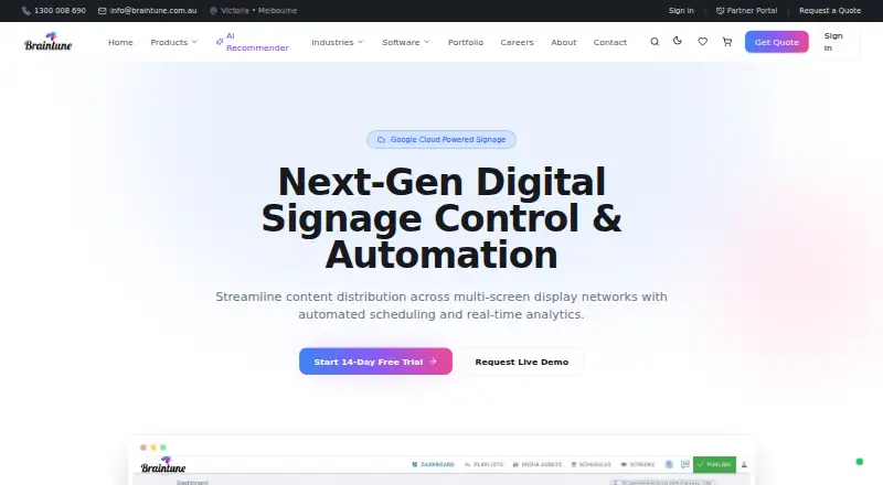 Braintune CMS screenshot