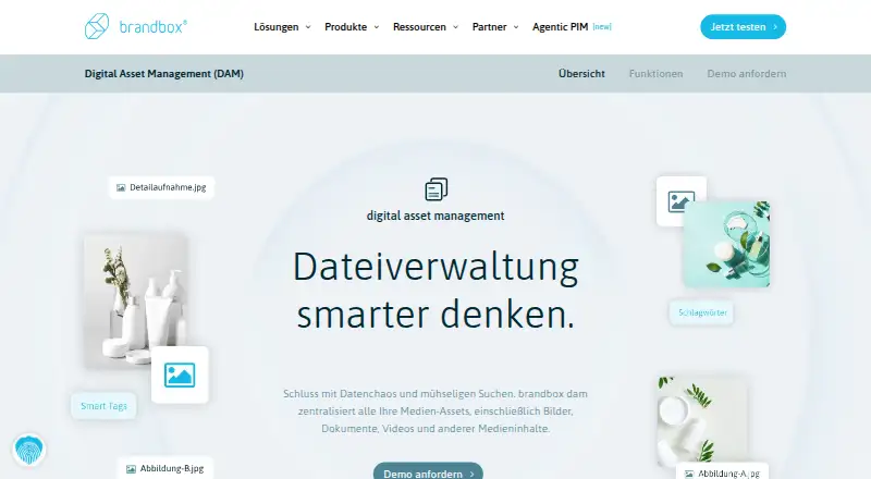 brandbox DAM screenshot