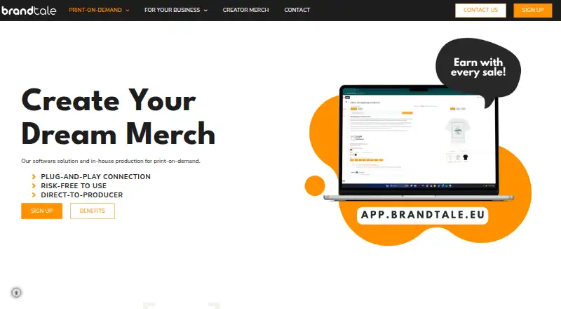 BrandtalePOD screenshot