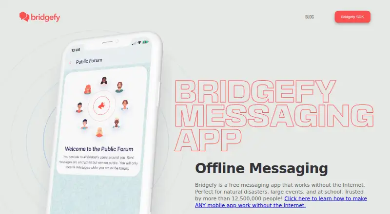 Bridgefy screenshot