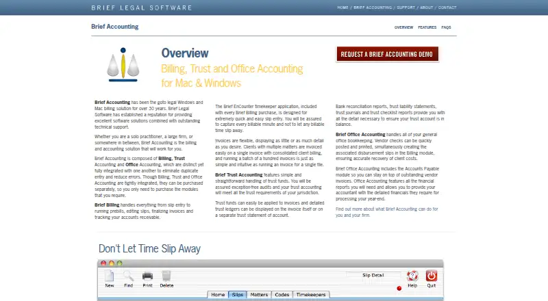 Brief Accounting screenshot