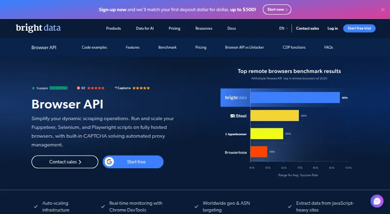 Bright Data Scraping Browser screenshot