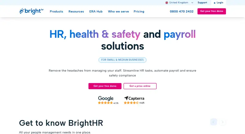 BrightHR screenshot
