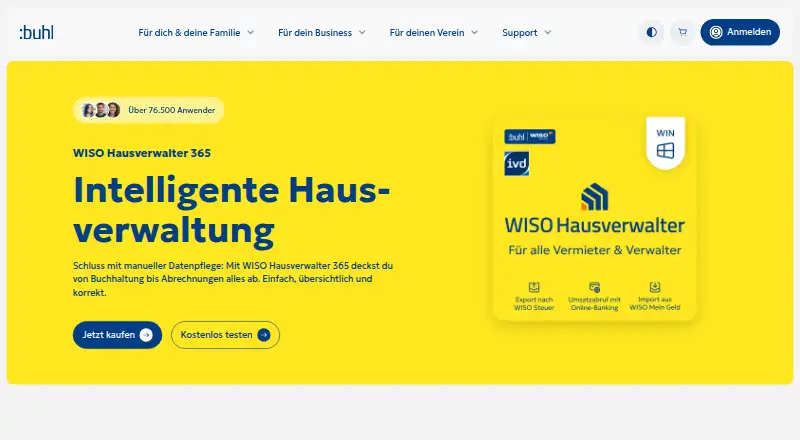 WISO Hausverwalter 365 screenshot