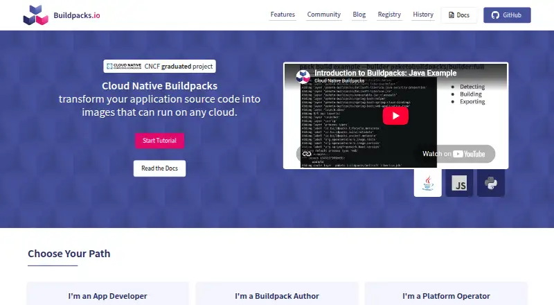 Cloud Native Buildpacks Lifecycle screenshot