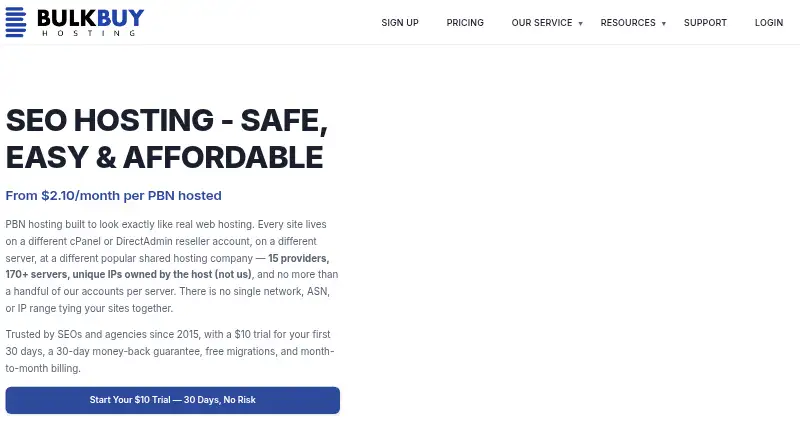 Bulk Buy Hosting screenshot