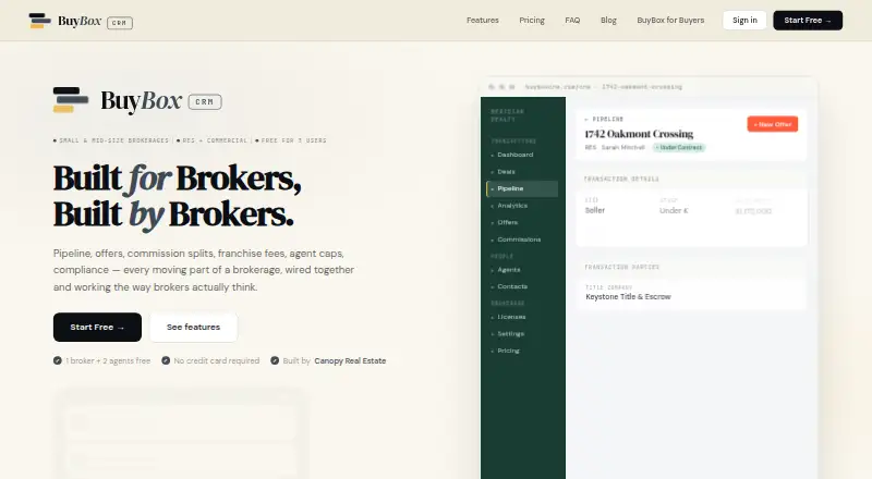 BuyBox CRM screenshot