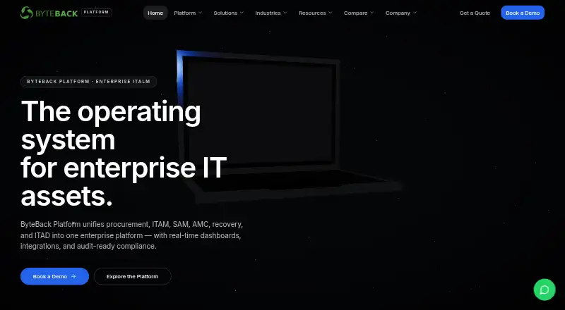 ByteBack Platform screenshot