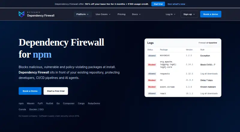 Bytesafe screenshot