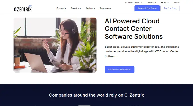 C-Zentrix Contact Center screenshot