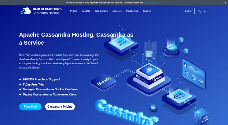 Cloud Clusters Cassandra Hosting screenshot