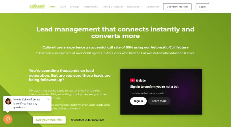 Callwell screenshot