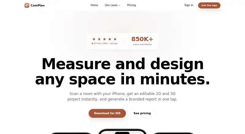 CamPlan screenshot