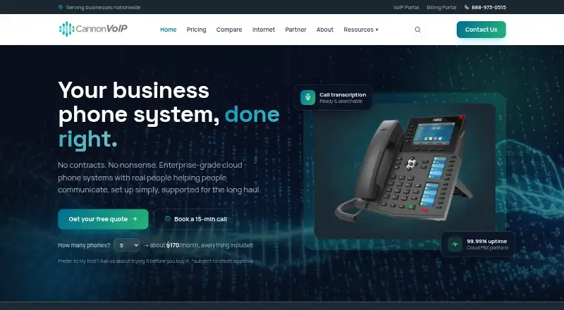 Cannon VoIP screenshot