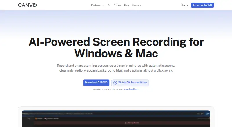 CANVID screenshot