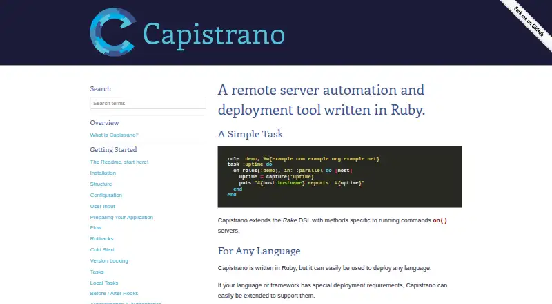 Capistrano screenshot