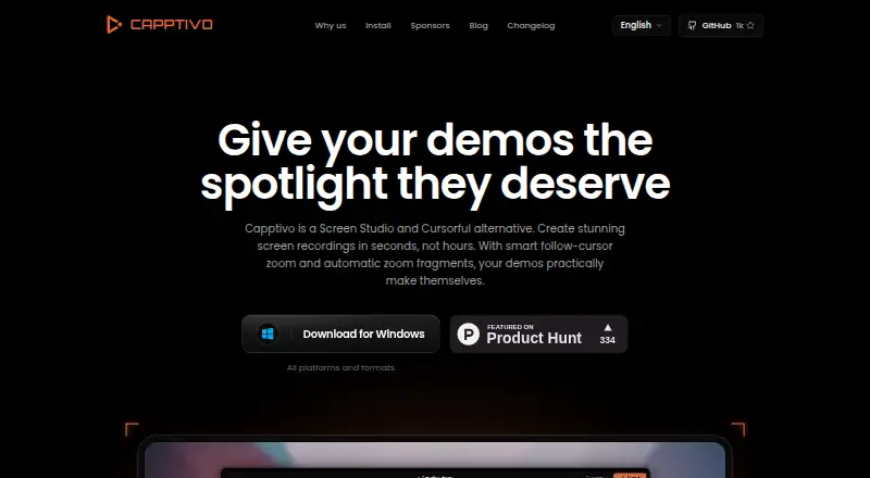 Capptivo screenshot