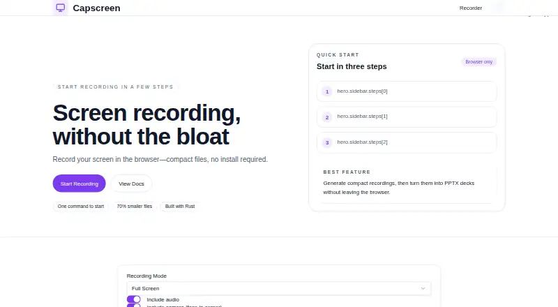 Capscreen screenshot