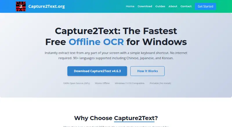 Capture2Text screenshot