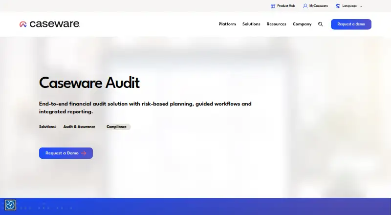Caseware Audit screenshot
