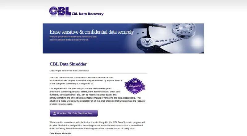 CBL Data Shredder screenshot