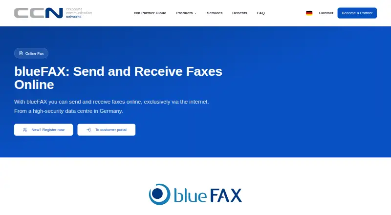 blueFAX screenshot