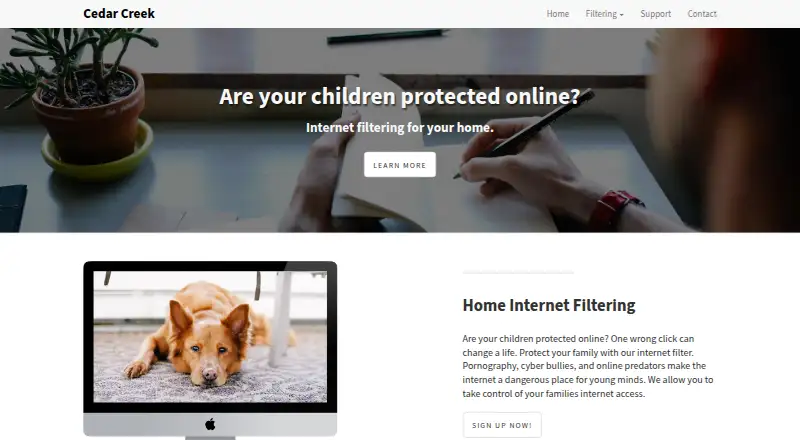 Cedar Creek Internet Filter screenshot