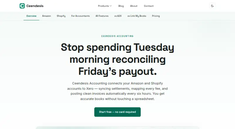 Ceendesis Accounting screenshot