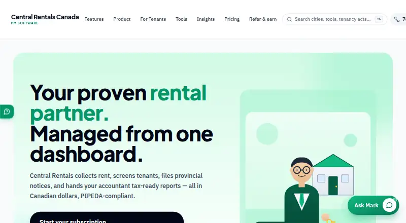 Central Rentals screenshot