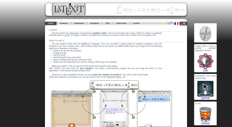 LaTeXiT screenshot