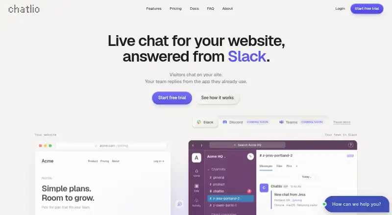 Chatlio screenshot