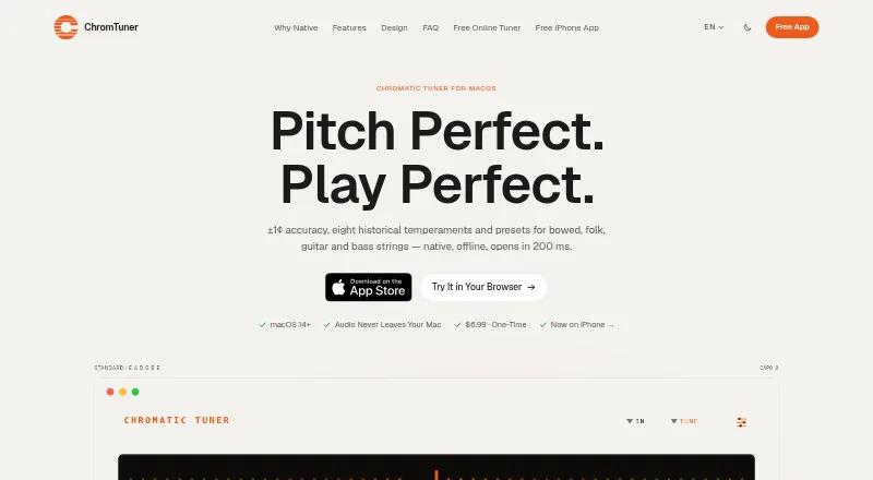 ChromTuner screenshot