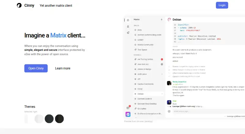Cinny screenshot