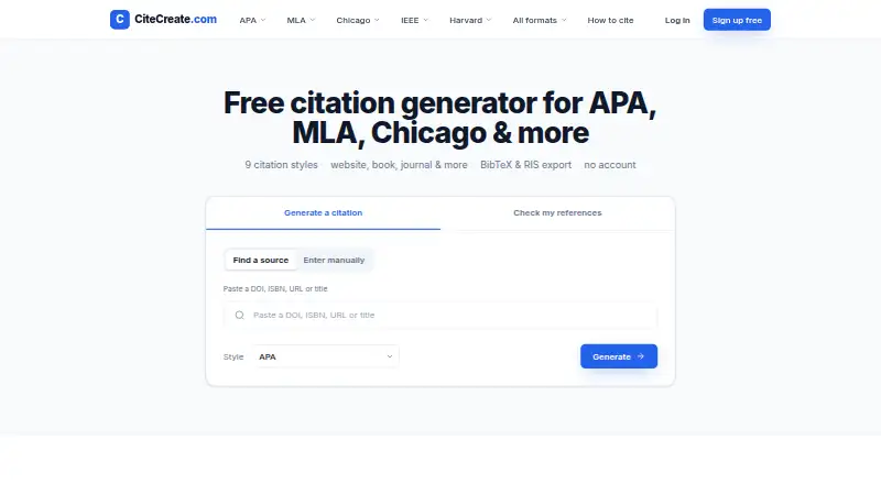 CiteCreate screenshot