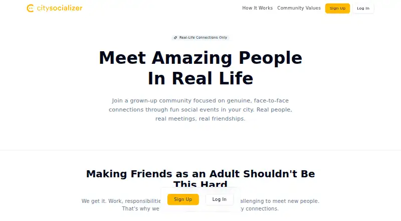 CitySocializer screenshot