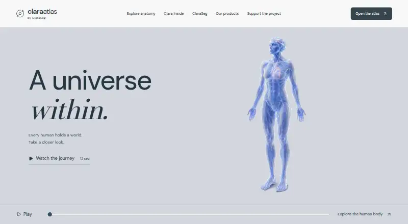 Clara Atlas screenshot