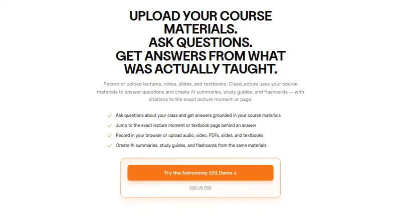 ClassLecture.ai screenshot