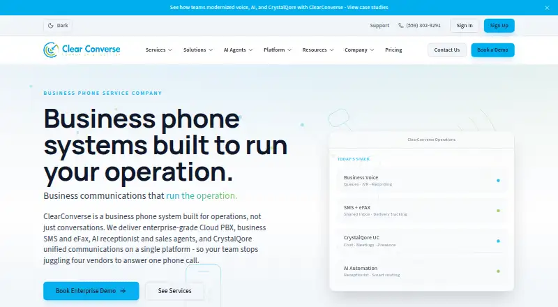 ClearConverse Cloud PBX screenshot