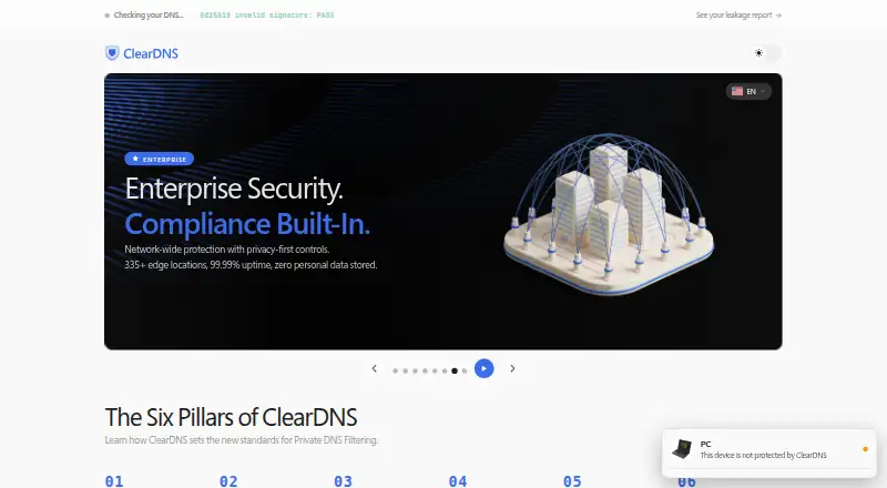 ClearDNS screenshot