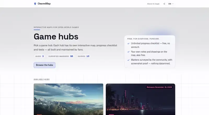 ClearedMap screenshot