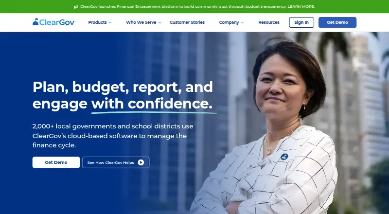 ClearGov Budget Cycle screenshot